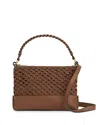 Reiss Blakeley Raffia Crossbody Bag In Tan