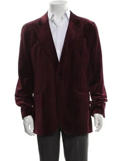 Pre-owned Reiss Blazer In Burgundy