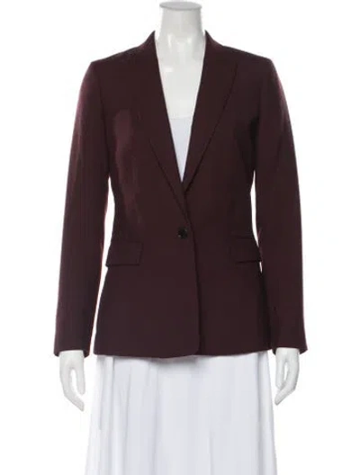 Pre-owned Reiss Blazer In Burgundy