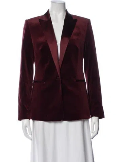 Pre-owned Reiss Blazer In Burgundy