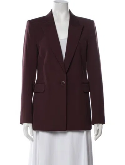 Pre-owned Reiss Blazer In Burgundy