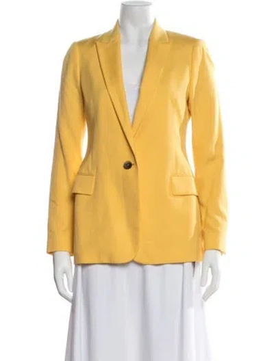 Pre-owned Reiss Blazer In Yellow