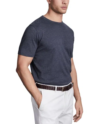 Reiss Ble Marl Mélange Cre Top In Blue