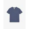 Reiss Ocean Blue Bless Crewneck Cotton-jersey T-shirt 9-13 In Blue