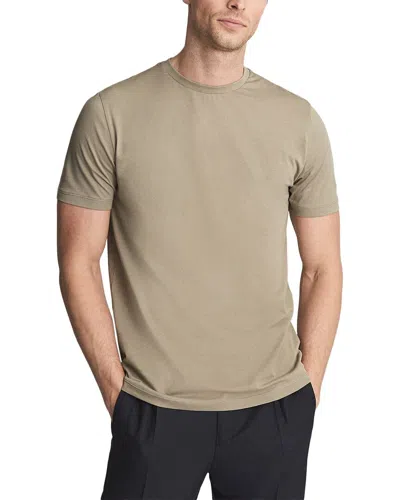 Reiss Bless Crewneck T-shirt In Brown
