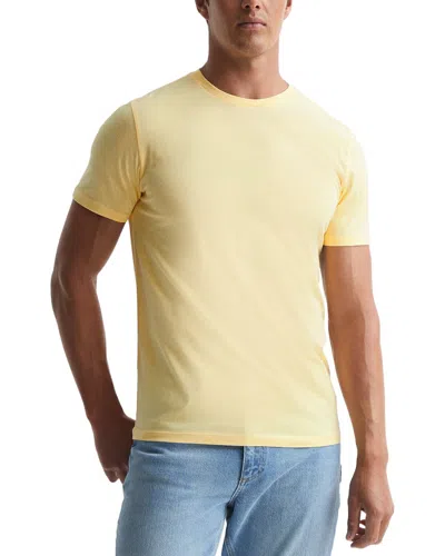 Reiss Bless Crewneck T-shirt In Yellow