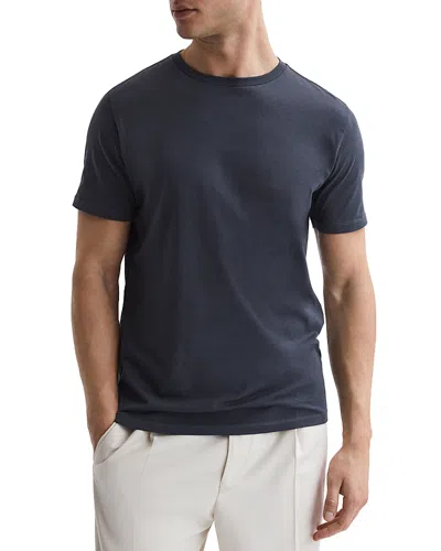 Reiss Bless Crewneck Tee In Airforce Blue