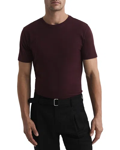 Reiss Bless Crewneck Tee In Bordeaux