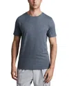 Reiss Airforce Blue Melange Bless Crew Neck T-shirt In Gray