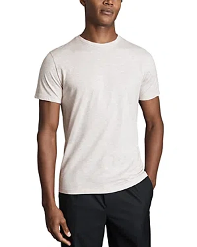 Reiss Bless Slim Fit Marled Crewneck Tee In Wheat Melange