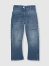 Reiss Blue 13-14 Yrs Barrel-leg Patch-pocket Jeans