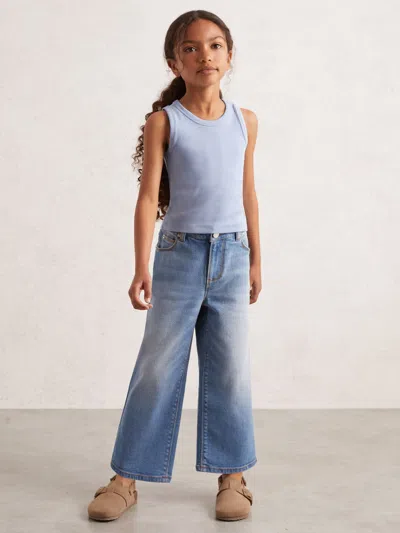 Reiss Blue 3-9 Yrs Stretch-cotton Ribbed Vest