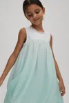Reiss Blue Coco 9-13 Yrs Ombre Tulle Dress In Blue