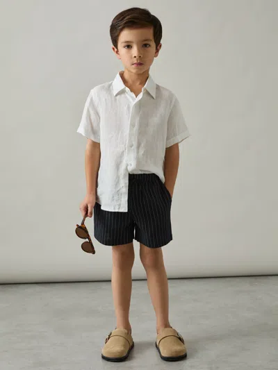 Reiss Blue Drawstring Shorts