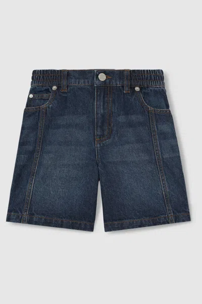 Reiss Blue Knee-length Denim Shorts