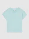 Reiss Blue 9-13 Yrs Oversized Cotton-blend T-shirt