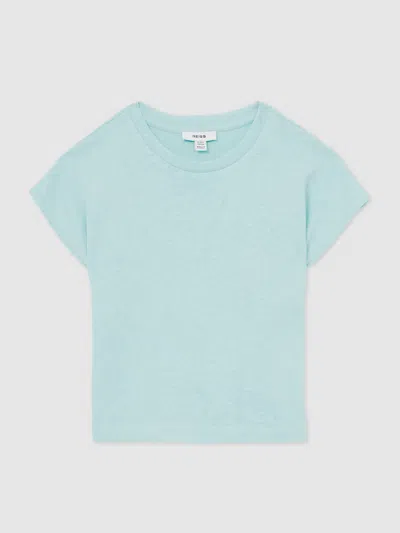 Reiss Blue Marah 9-13 Yrs Oversized Cotton-blend T-shirt