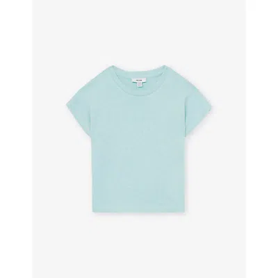 Reiss Kids' Marah Short-sleeve Knitted Top 4-9 Yeat
