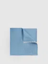 Reiss Blue Polka Dot Silk Pocket Square