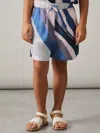Reiss Blue Print Tommi 13-14 Yrs Printed Drawstring-waist Shorts