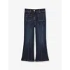 Reiss Blue Sakura Flared Denim Jeans 9-13 In Multi