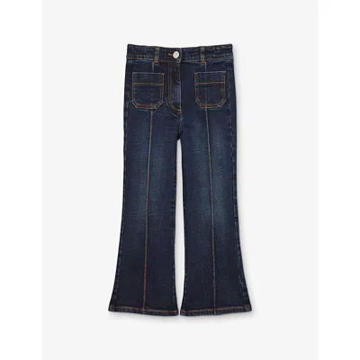 Reiss Kids' Blue Sakura Flared Denim Jeans 9-13 In Multi