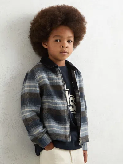 Reiss Kids' Blue Shirt In Black