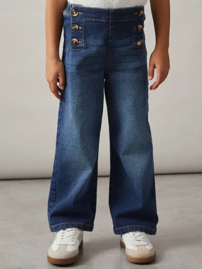Reiss Kids' Blue Straight-leg Sailor Jeans