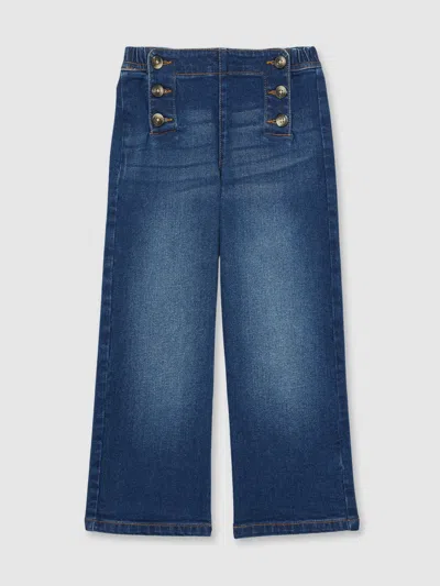 Reiss Blue Straight-leg Sailor Jeans