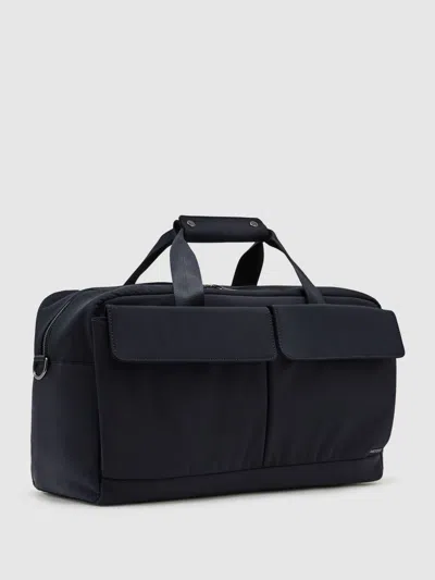 Reiss Blue Technical Twin-pocket Duffle Bag