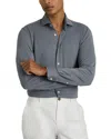 Reiss Airforce Blue Modal Blend Cutaway Collar Shirt In Airforce Blue