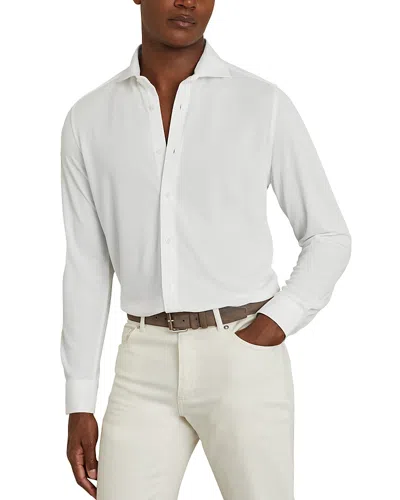 Reiss Bobby Cutaway Collar Shirt In White