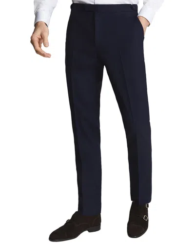 Reiss Bold Wool Trouser In Blue