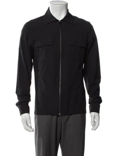 Pre-owned Reiss Bomber Jacket In Black
