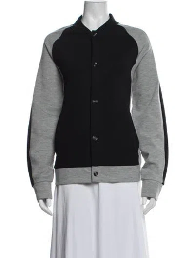 Pre-owned Reiss Bomber Jacket In Black