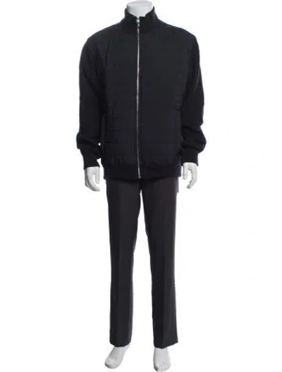 Pre-owned Reiss Bomber Jacket In Blue