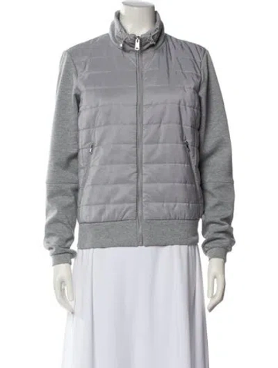 Pre-owned Reiss Bomber Jacket In Gray