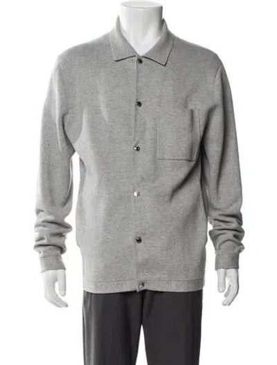 Pre-owned Reiss Bomber Jacket In Gray