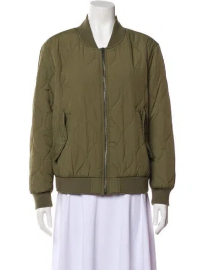Pre-owned Reiss Bomber Jacket In Green