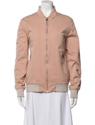 Pre-owned Reiss Bomber Jacket In Pink