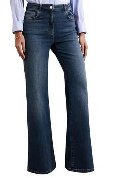 Reiss Bonnie Flare Jeans In Blue
