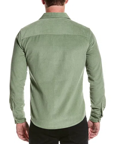 Reiss Bonucci Cord Twin Pocket Shirt In Green