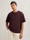 Reiss Bordeaux T-shirt In Brown