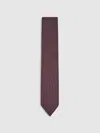 Reiss Bordeaux Tie In Burgundy