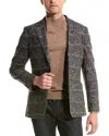 Reiss Box Wool-blend Formal Jacket In Grey