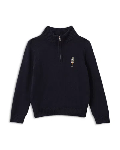 Reiss Boys' Arden Quarter Zip Sweater - Little Kid In Navy