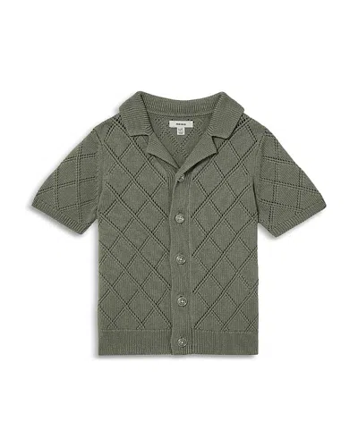 Reiss Boys' Filby Short Sleeve Cuban Shirt - Little Kid