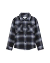 Reiss Blue Multi Idaho 9-14 Yrs Wool Blend Check Overshirt In Blue Multi
