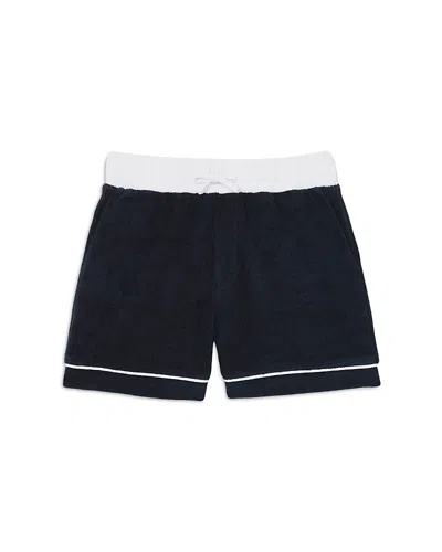 REISS BOYS' SELVIO VELOUR COLOR BLOCKED SHORTS - LITTLE KID