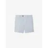 Reiss Boys Soft Blue Kids Kin Slim-fit Adjustable Linen Shorts 3-13 Years